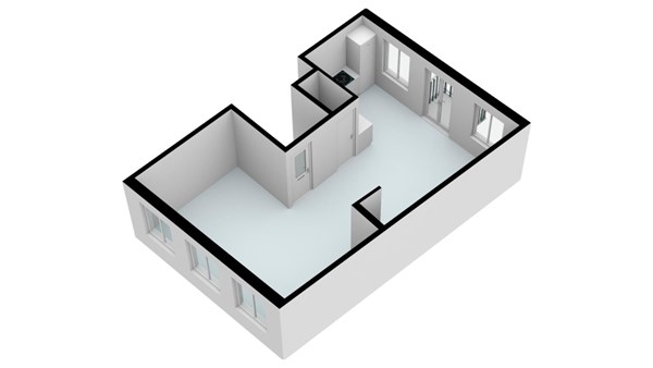 Plattegrond - Nieuwegrachtje 3-1, 1011 VP Amsterdam - Nieuwegrachtje 3-1 - Amsterdam  - Appartement Verdieping - 3d.jpg